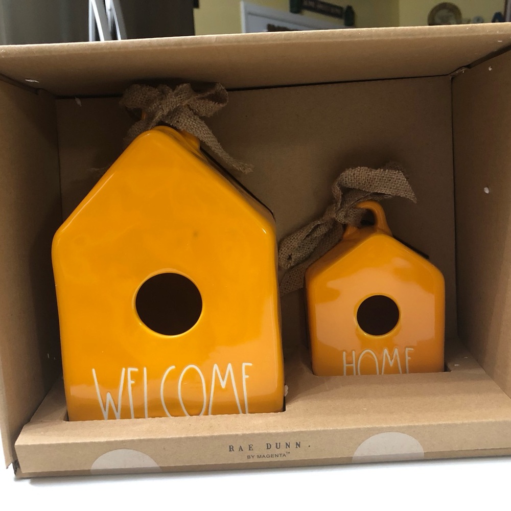 Rae Dunn Birdhouse set NEW